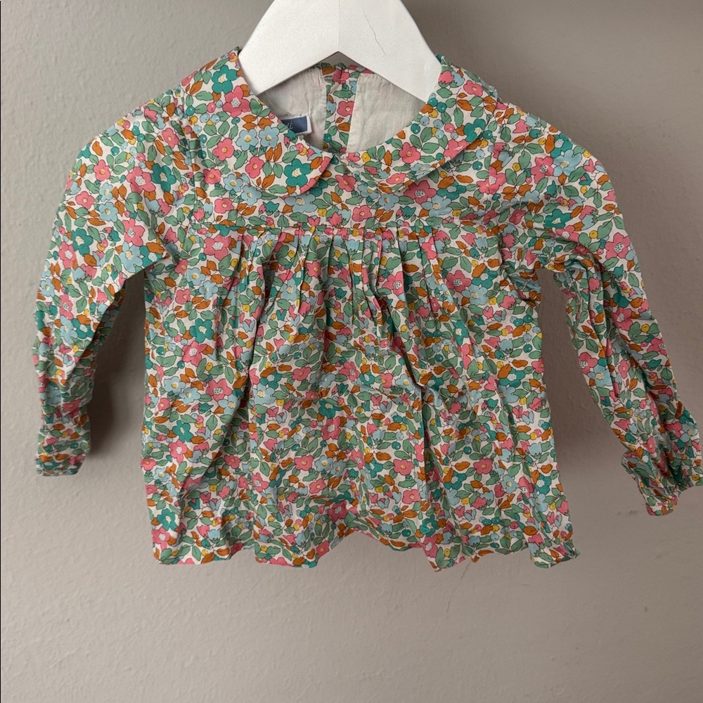 Jacadi Liberty Print Floral Top with matching socks size 18M